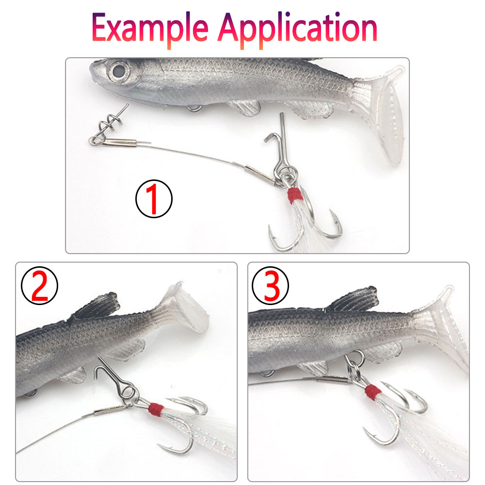 50/100pcs Fishing Bait Stinger - Fishing Hook Stainless Steel 评论和价格