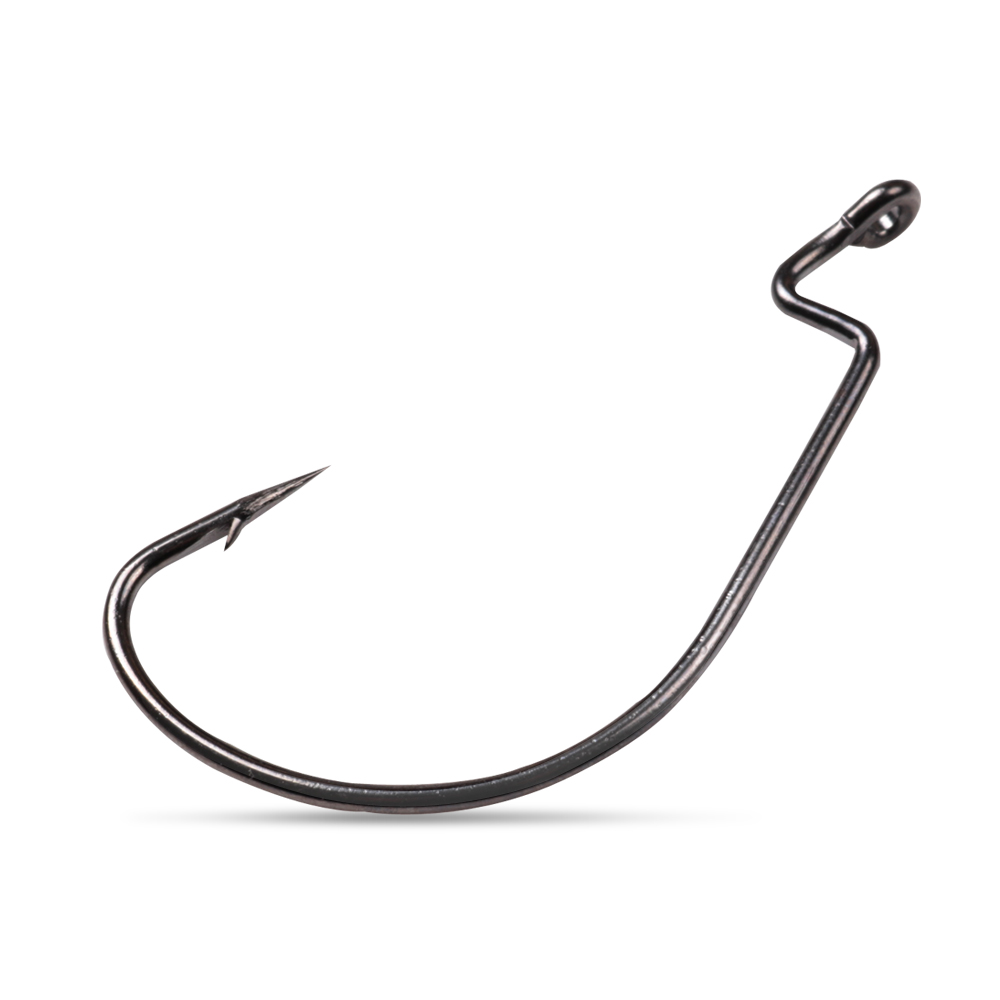 LUSHAZER 10pcs/lot Carbon Stee - Fishing Hook Offset 评论和价格
