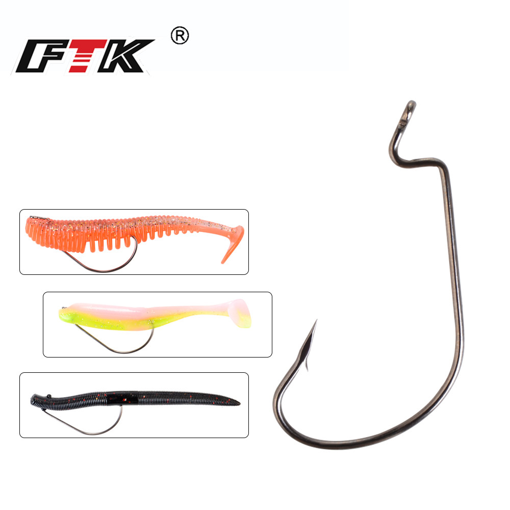 FTK 12-20PCS Offset Fishing Ho - Fishing Hook Offset 评论和价格