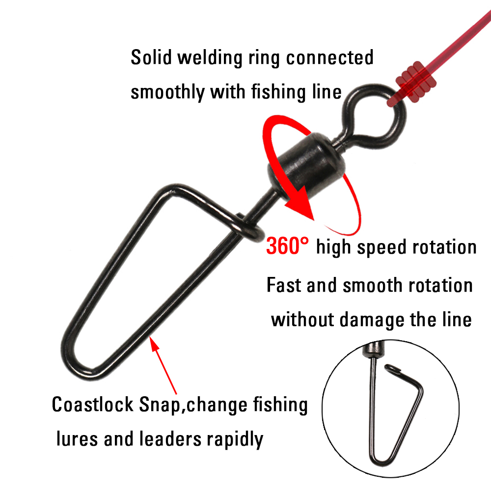 20pcs Black Nickel Fishing Rol - Fishing Hook Stainless Steel 评论和价格