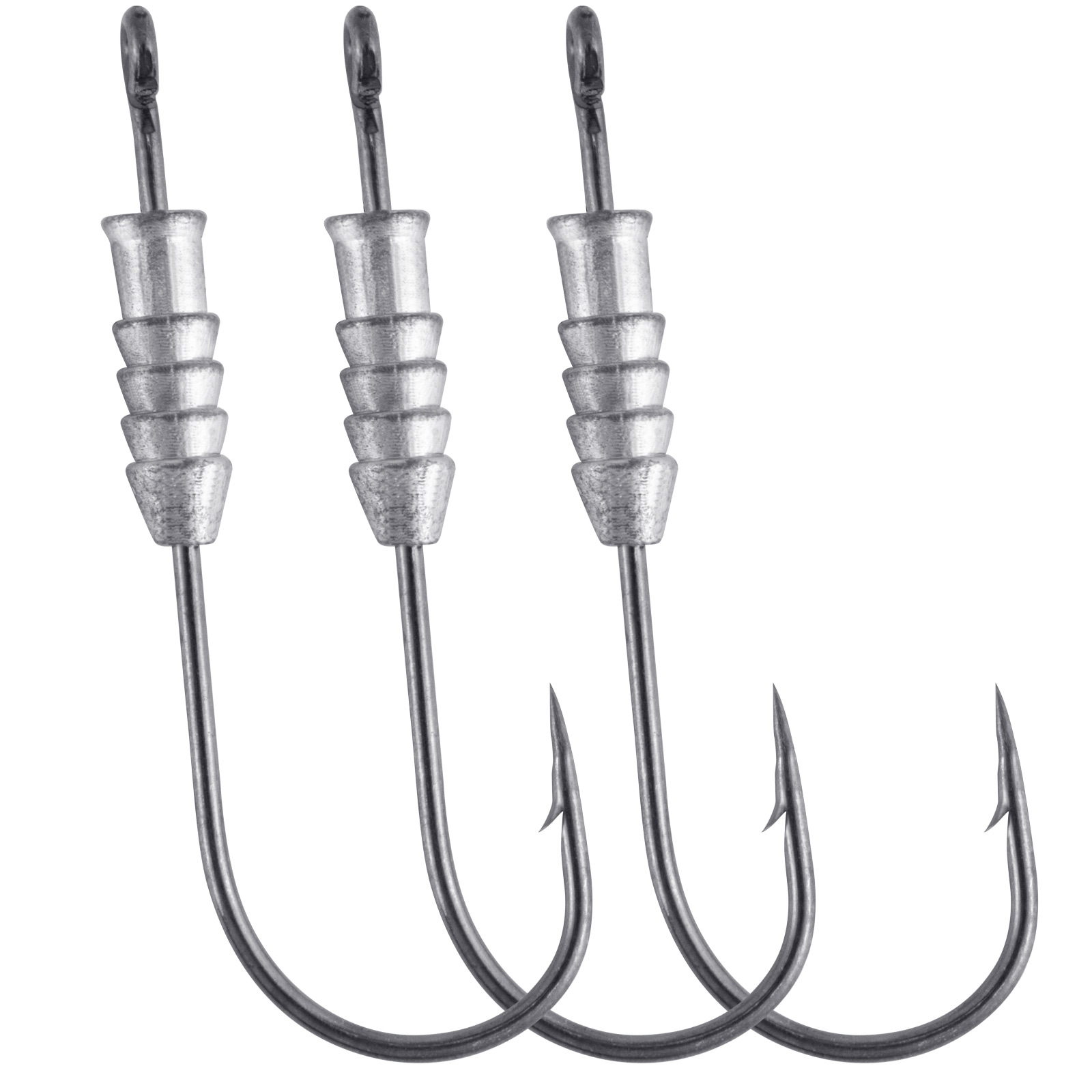 5/10pcs Fishing Weighted Worm  - Fishing Hook Offset 评论和价格