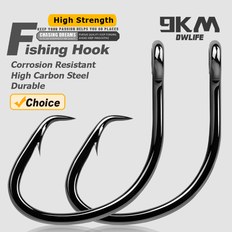 9KM Circle Hooks 25~50Pcs Salt - Fishing Hook Offset 评论和价格