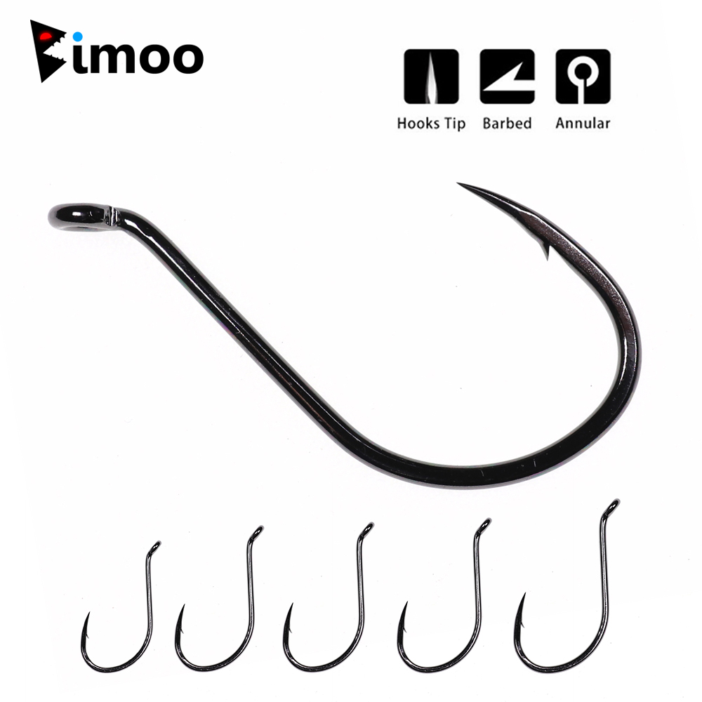 Bimoo 20pcs Offset Octopus Bea - Fishing Hook Barbless 评论和价格