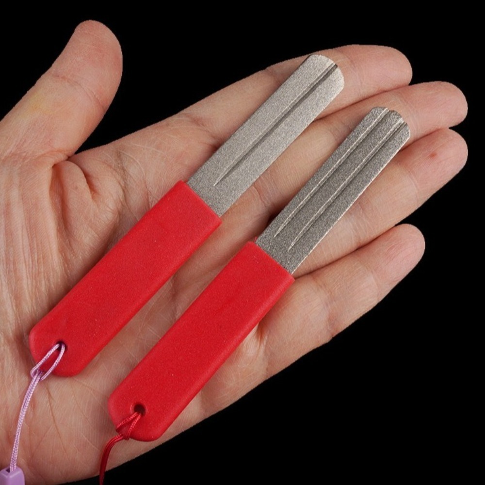 2Pcs Double-Sided Fishing Hook - Fishing Hook Sharpener 评论和价格