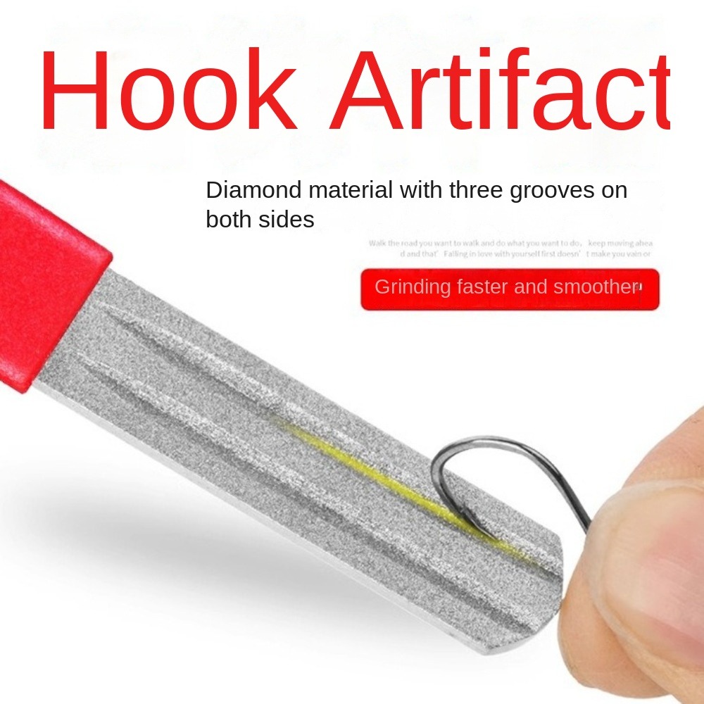 2Pcs Double-Sided Fishing Hook - Fishing Hook Sharpener 评论和价格
