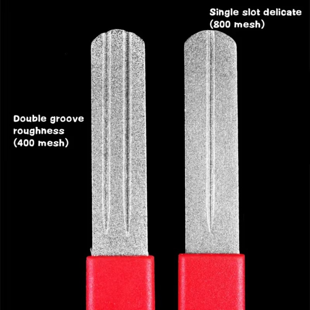 2Pcs Double-Sided Fishing Hook - Fishing Hook Sharpener 评论和价格