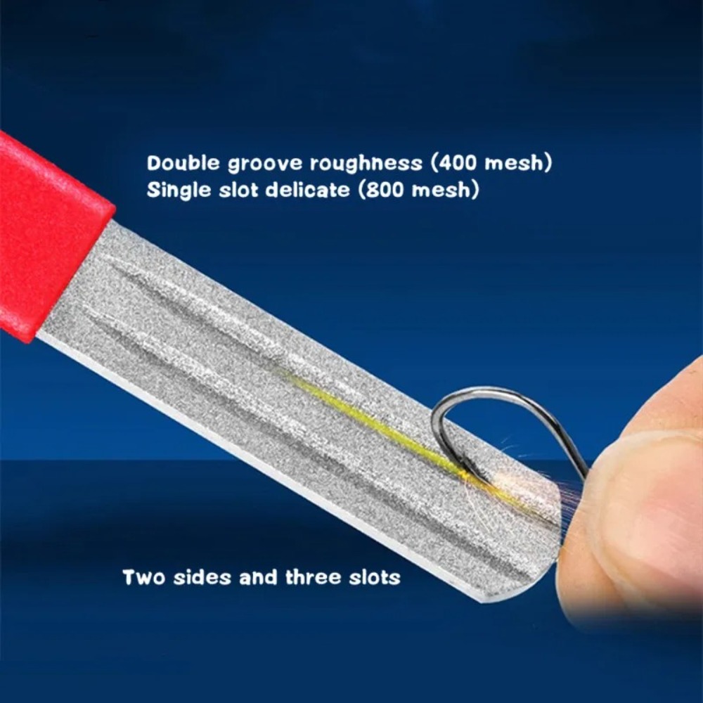 2Pcs Double-Sided Fishing Hook - Fishing Hook Sharpener 评论和价格